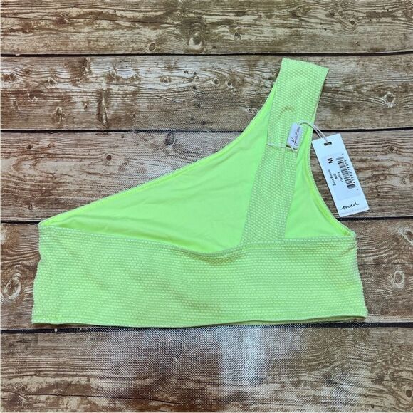 NWT Frankie’s Bikinis zuma brikini top in sundance bright lemon lime - Picture 6 of 8
